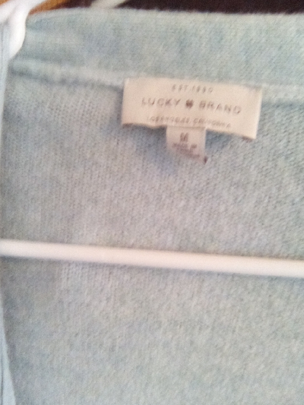 Lucky Brand Soft Light Blue Open-Front Cardigan - Picture 2 of 8